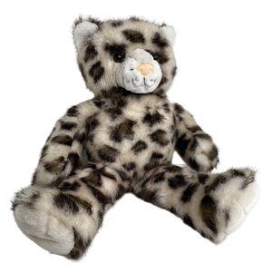 Build A Bear Workshop Plush Clouded Snow Leopard Cat Sparkle Stuffed Animal BAB
